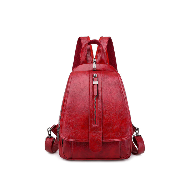 Damen Modischer Rucksack aus weichem Leder