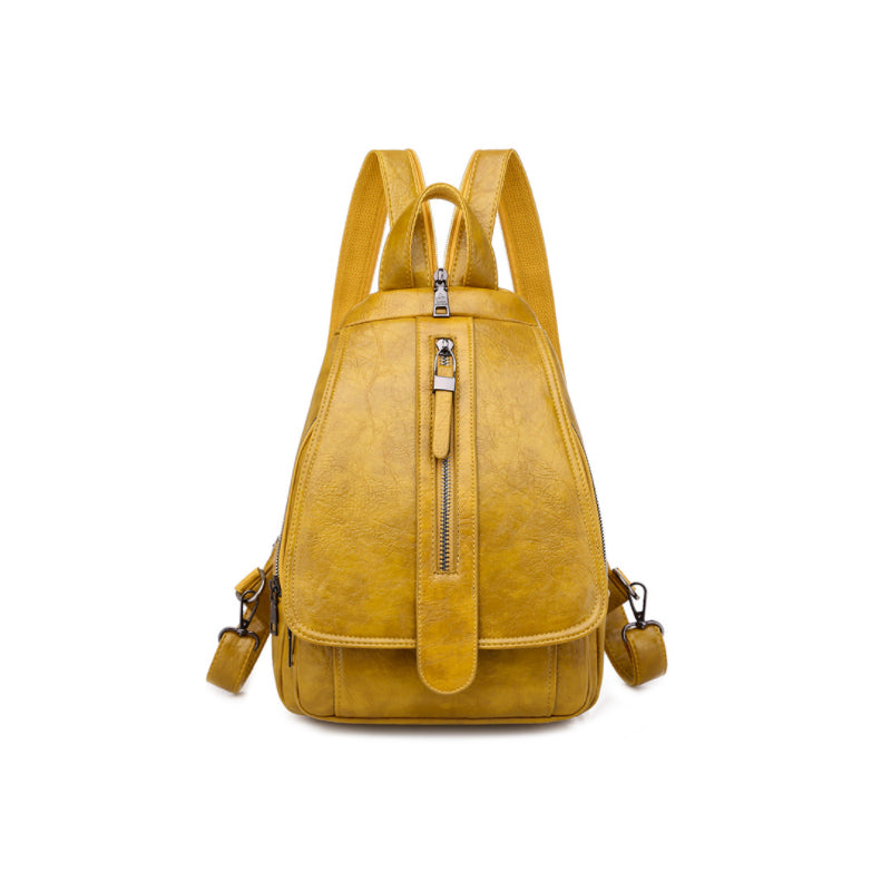 Damen Modischer Rucksack aus weichem Leder