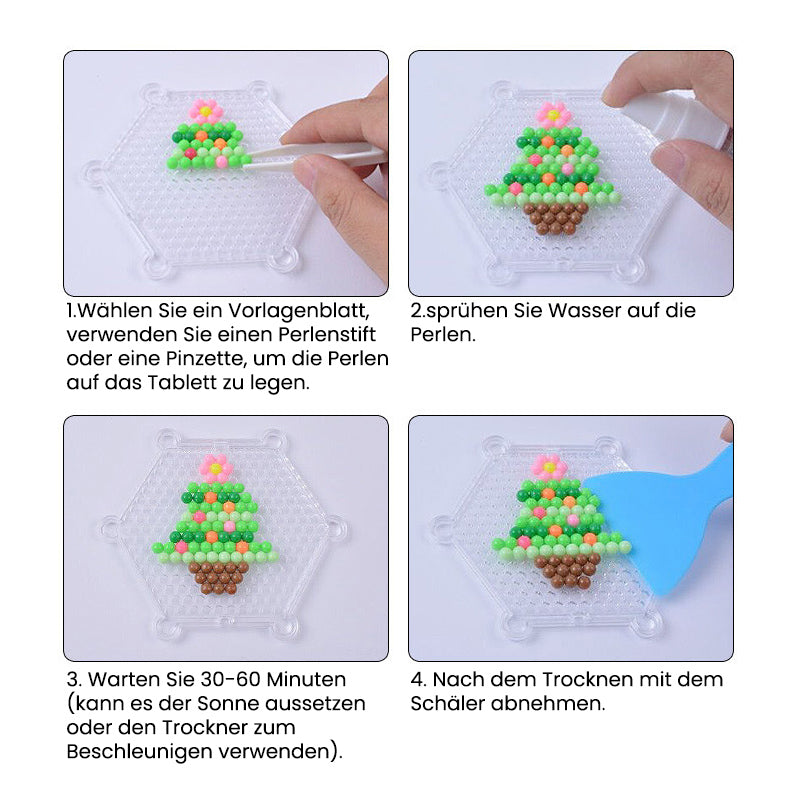 DIY wasserklebriges Perlen-Set