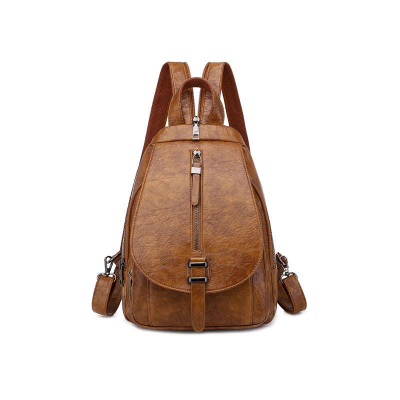 Damen Modischer Rucksack aus weichem Leder