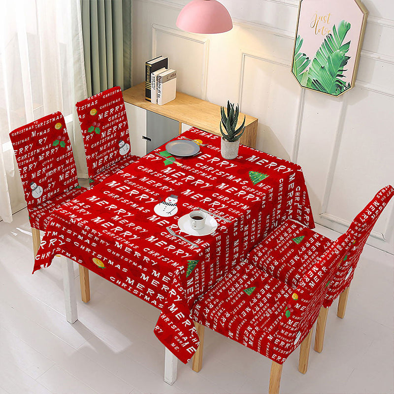Weihnachten Tischdecke Stuhlbezug Dekoration